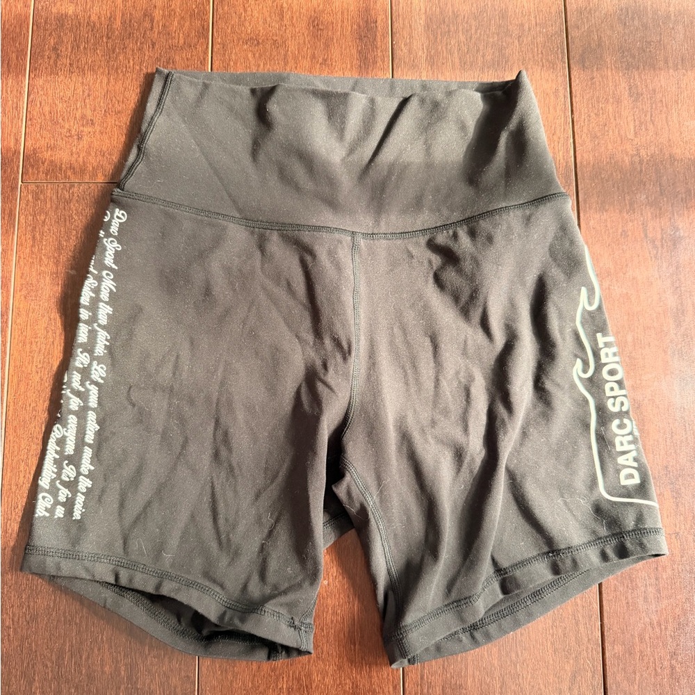 Darc Sport Black High-Waist Performance Bike Shorts